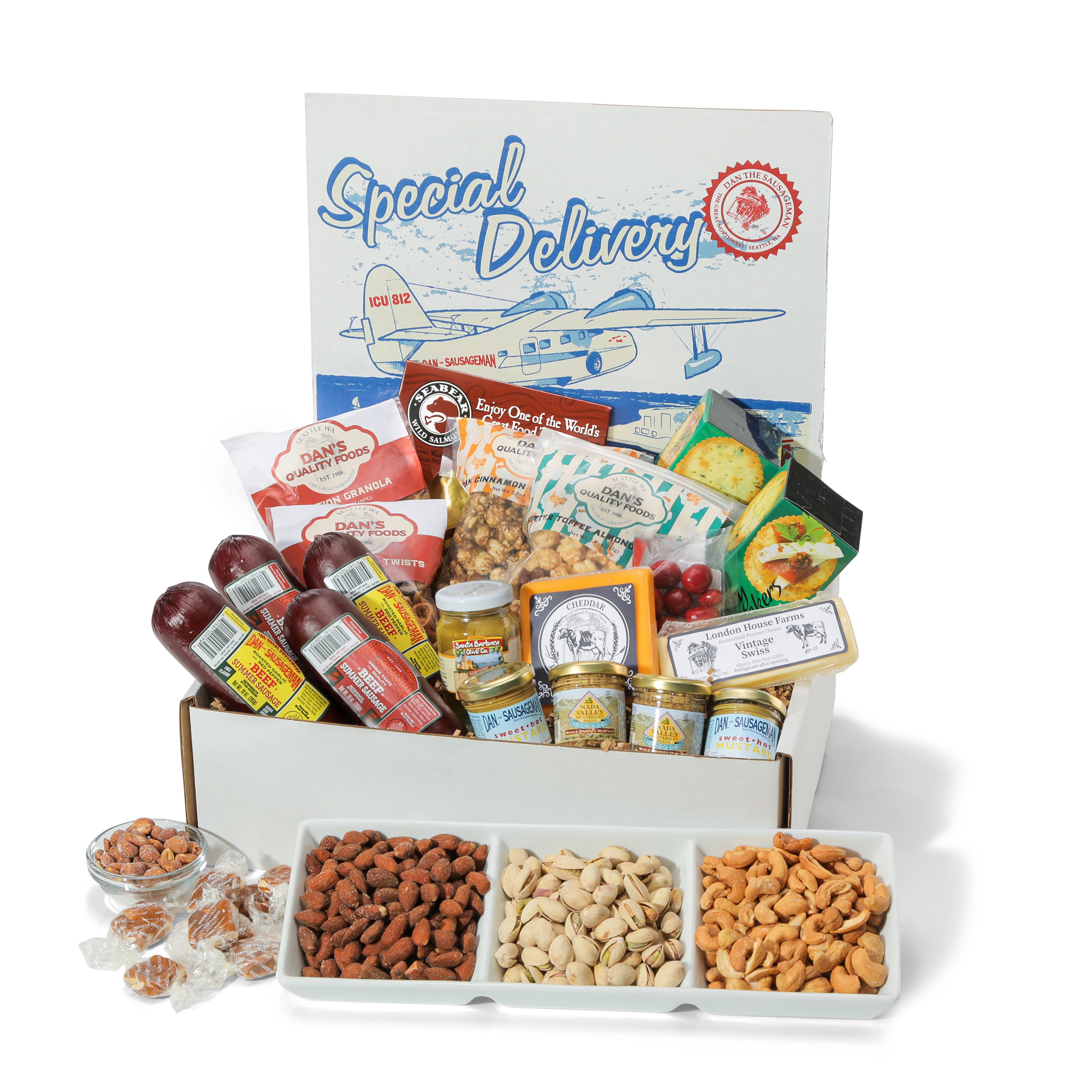 Special Delivery Family Sized Gourmet Food Gift Basket – Dan The