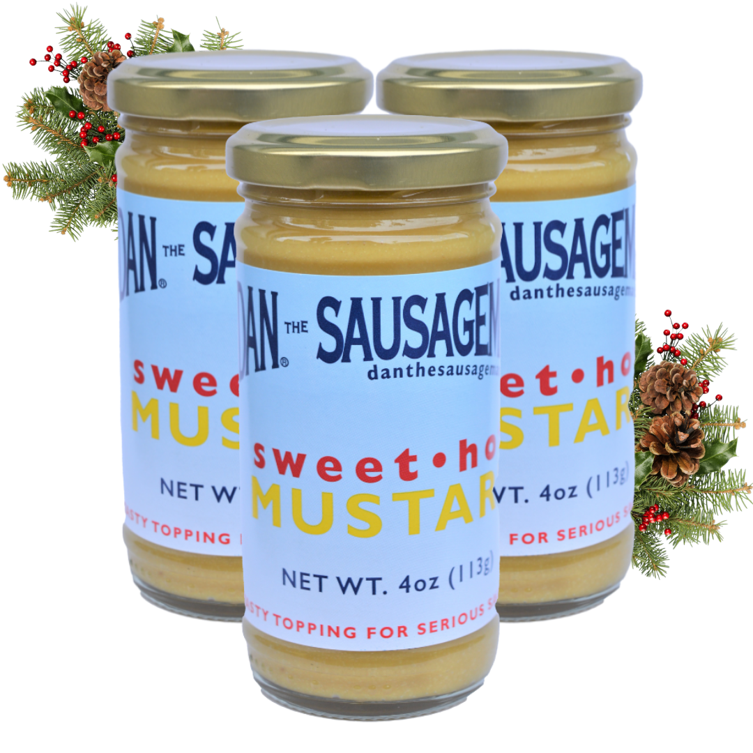 Dan's Sweet Hot Mustard - 3 pack of 4oz jars