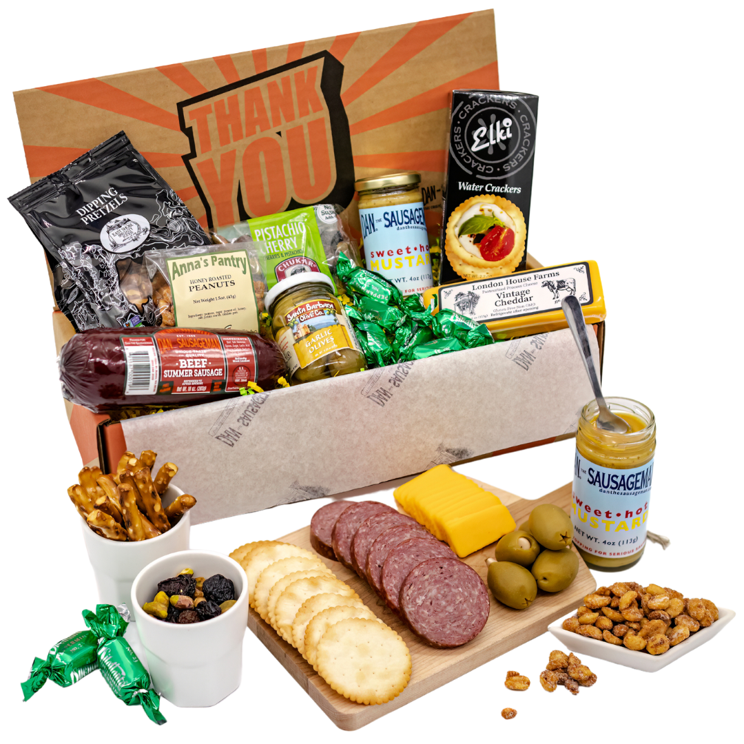 Thank You! Summer Sausage Gift Basket – Dan The Sausageman Thank You! Summer Sausage Gift Basket – Dan The Sausageman