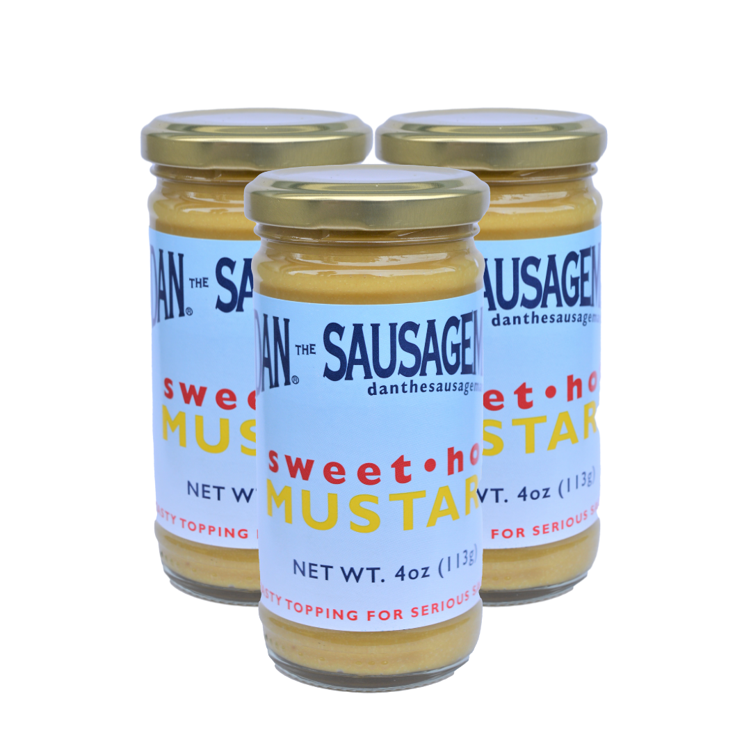 Dan's Sweet Hot Mustard - 3 pack of 4oz jars
