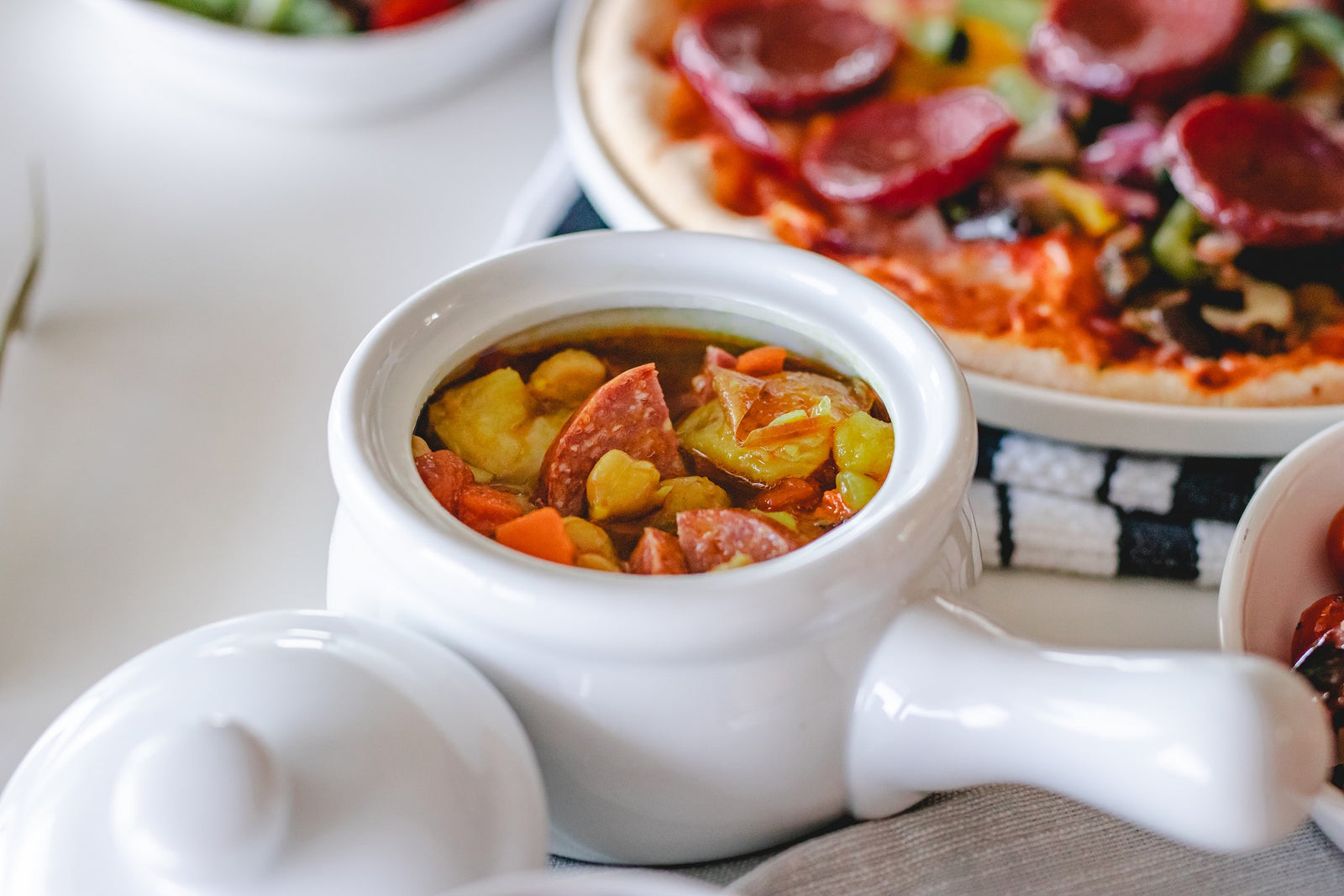 Hearty Curried Sausage Soup