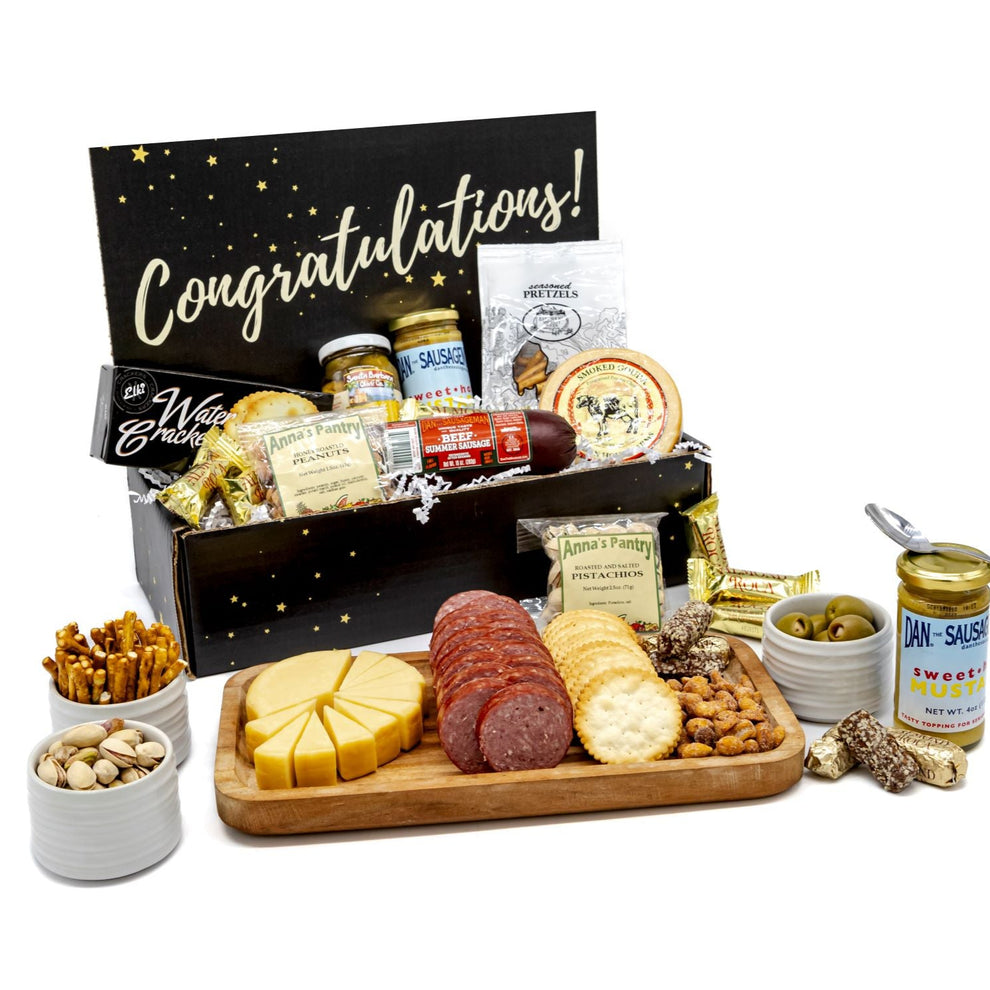 Congratulations Gourmet Gift Box & Gift Basket – Dan The Sausageman