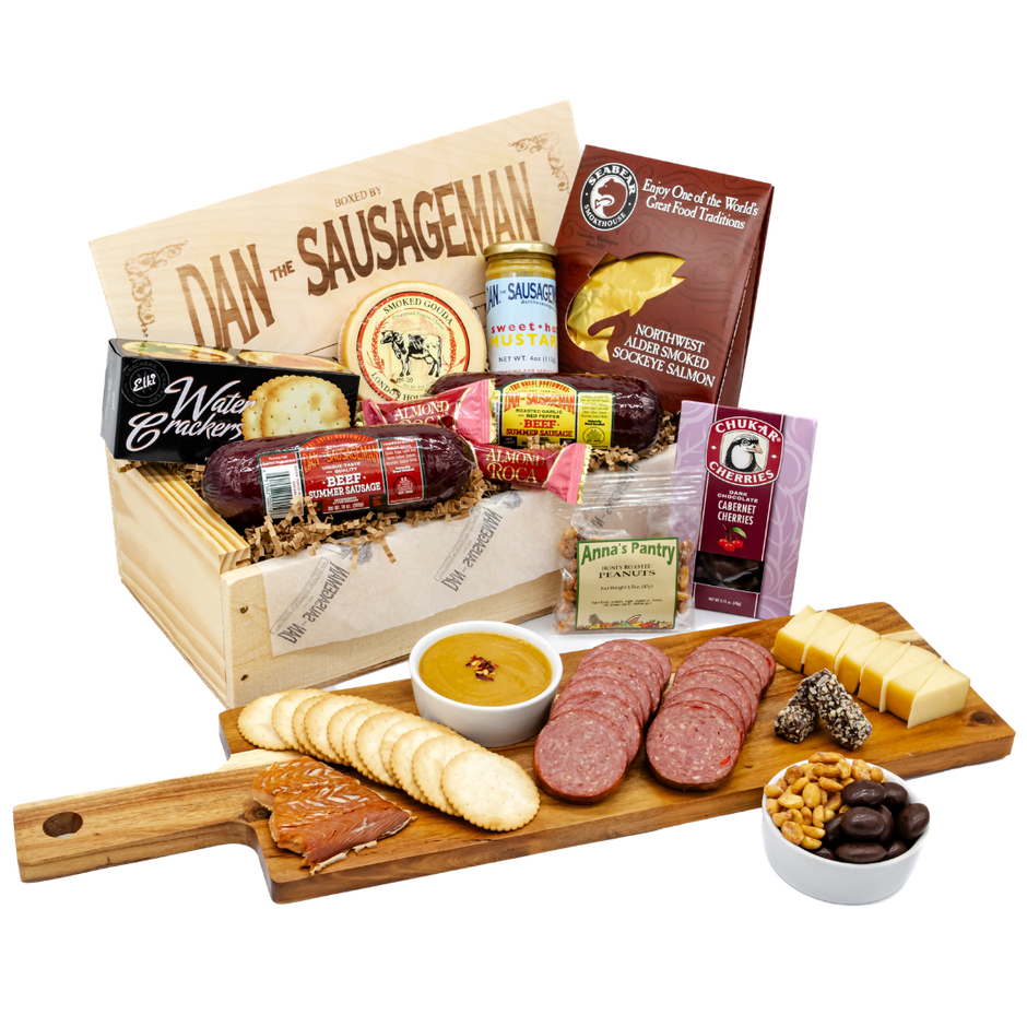 Gourmet Gift Basket Delivery: Send Gifts, Sausage, Mustard & Cheese ...