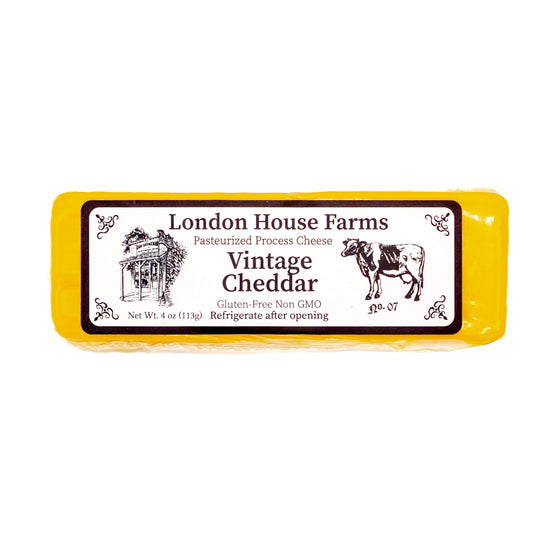 Barra de queso cheddar vintage de London House Farms