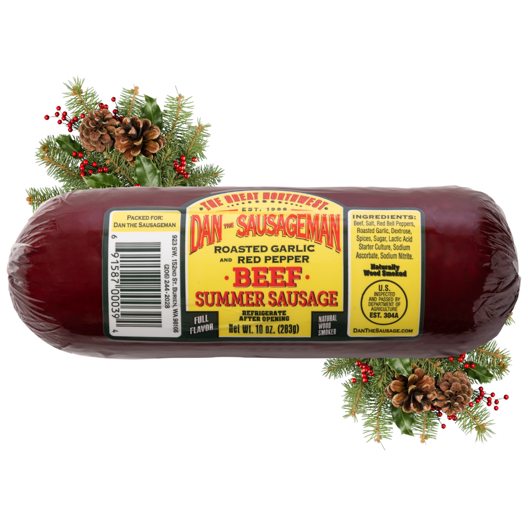 Roasted Garlic Red Pepper Summer Sausage