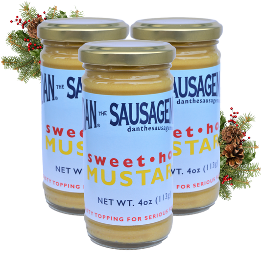Dan's Sweet Hot Mustard - 3 pack of 4oz jars