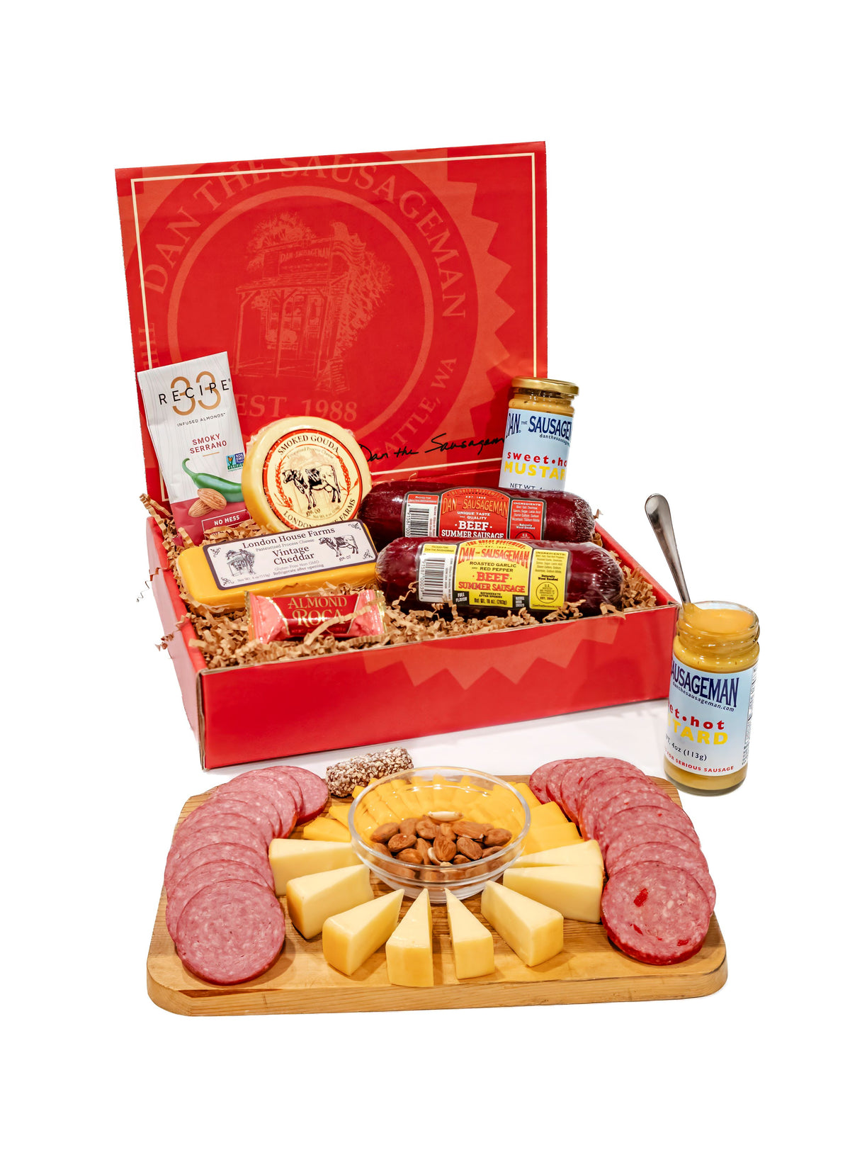 Heritage Anniversary Gourmet Gift Box & Gift Basket – Dan The Sausageman