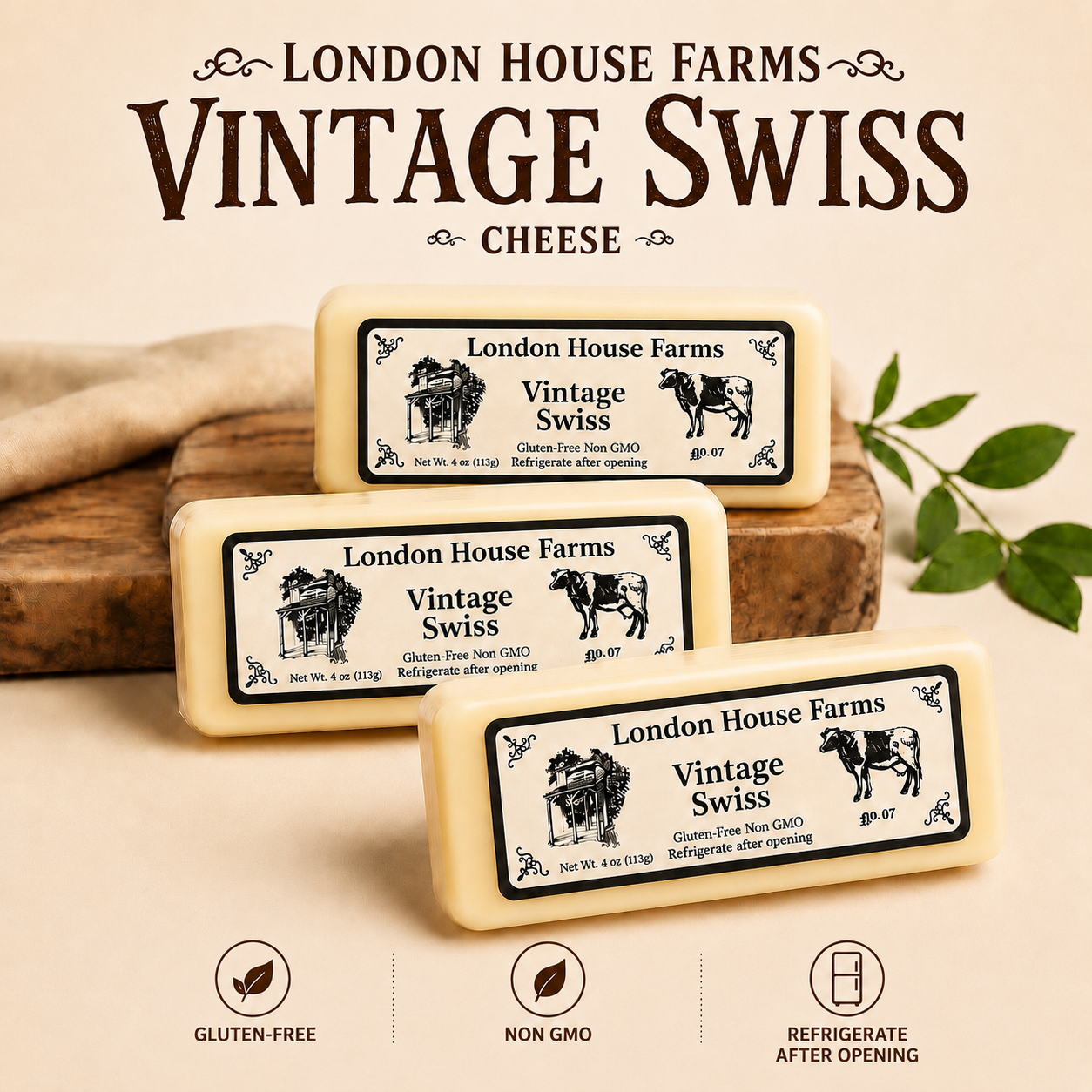Vintage Swiss Cheese - 3-pack