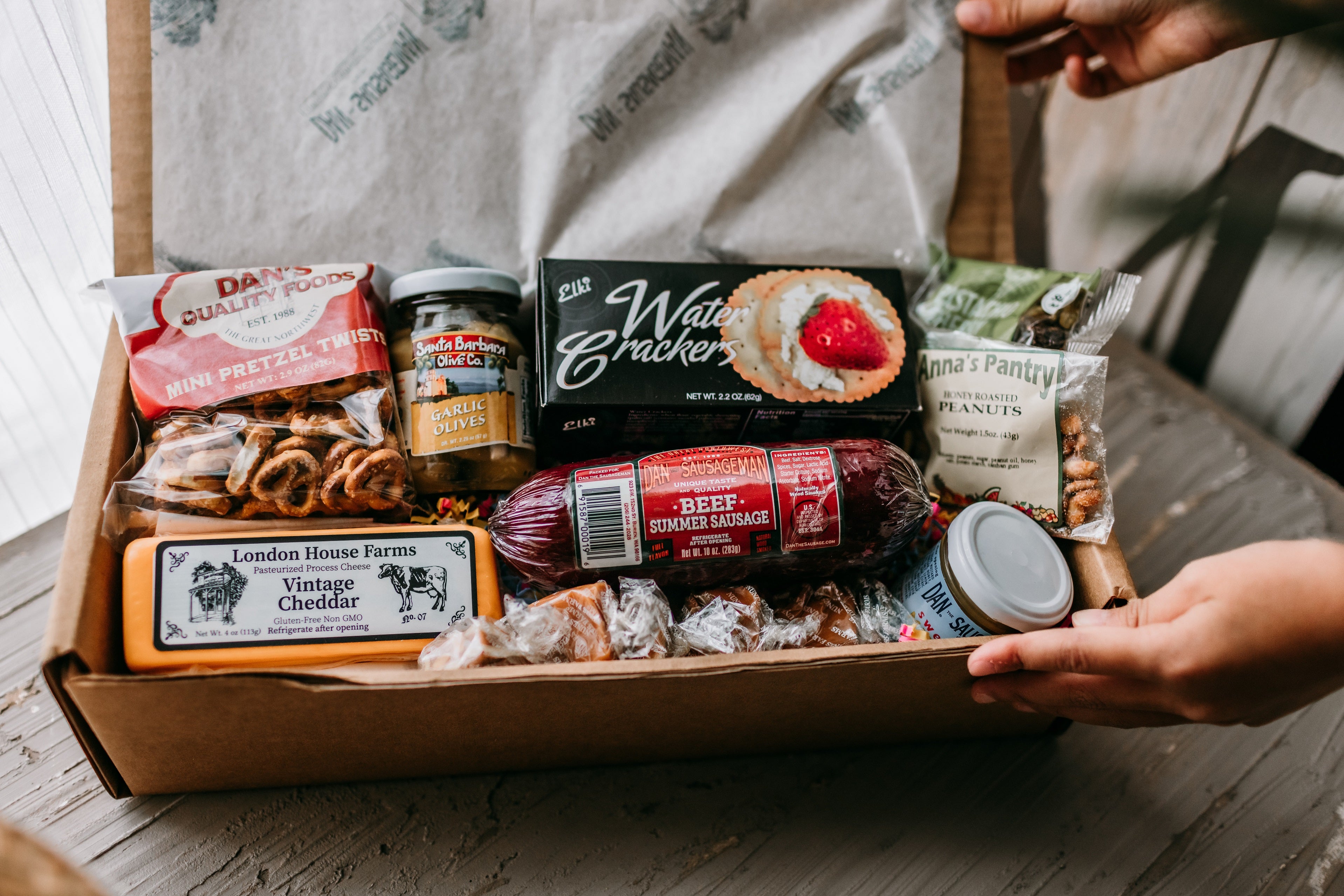 Thank You! Summer Sausage Gift Basket – Dan The Sausageman