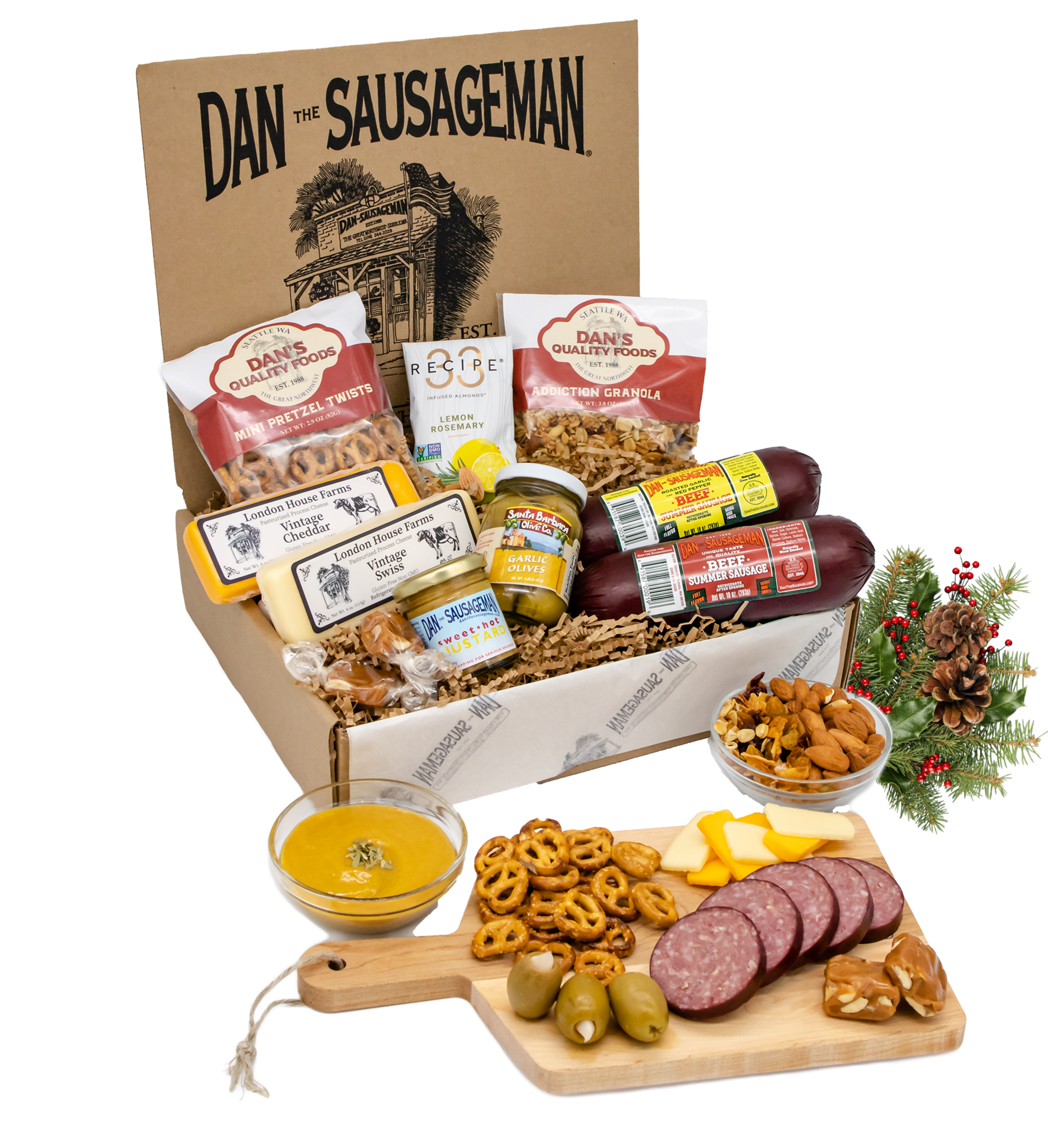 Summer sausage gift basket deals