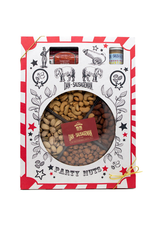 Party Nuts and Sausage Tray