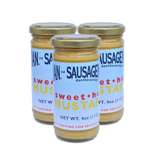 Dan's Sweet Hot Mustard - 3 pack of 4oz jars - sold out back in stock Aug. 4th